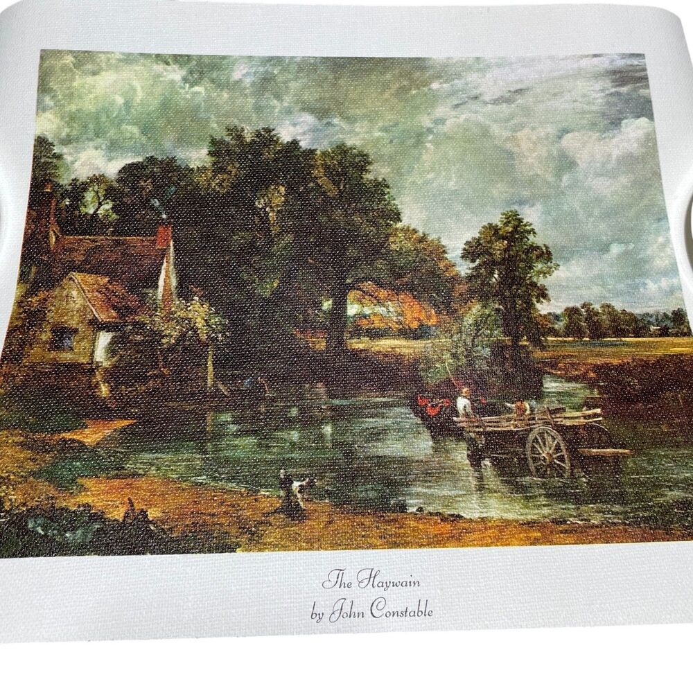 John Constable The Hay‎ Wain 12 x 10 Sanka Coffee Vintage 1970's Reproduction